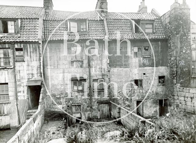 Rear of 22 to 24, Milk Street, Bath c.1930