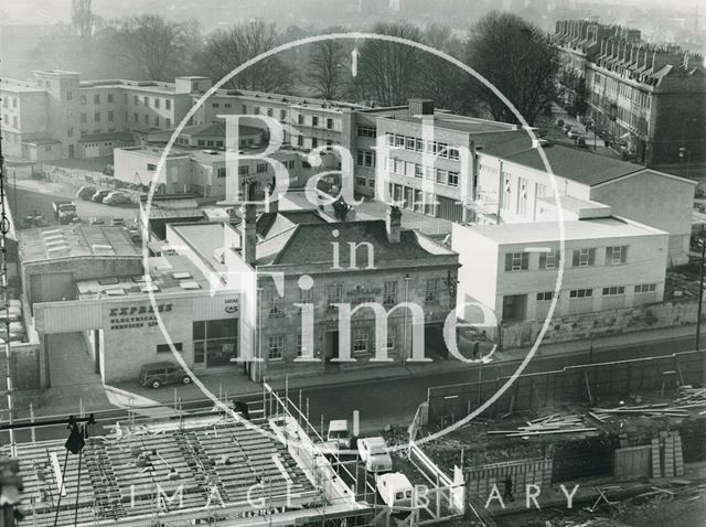 View of James Street West and Green Park, Bath 1964