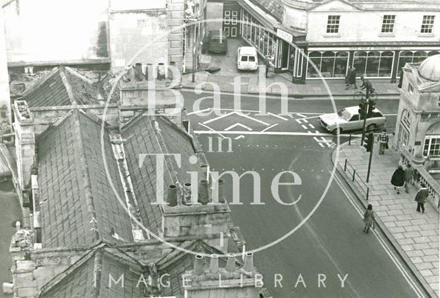 Newmarket Row rooftops from the Empire Hotel, Bath c.1970