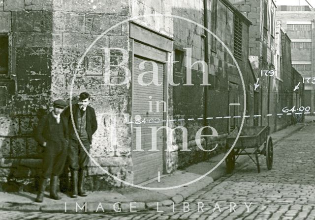 Back Street, Bath c.1930 - detail