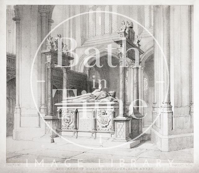 Monument of Bishop Montague, Bath Abbey c.1835?