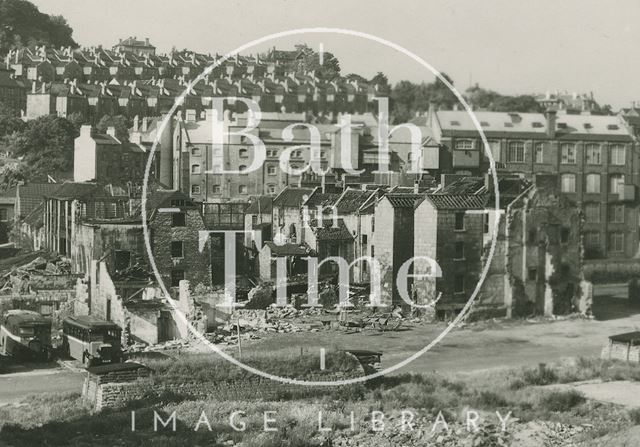 Avon Street from Peter Street, Bath c.1950 - detail