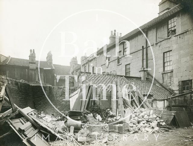 Rear of Peter Street, Bath c.1930