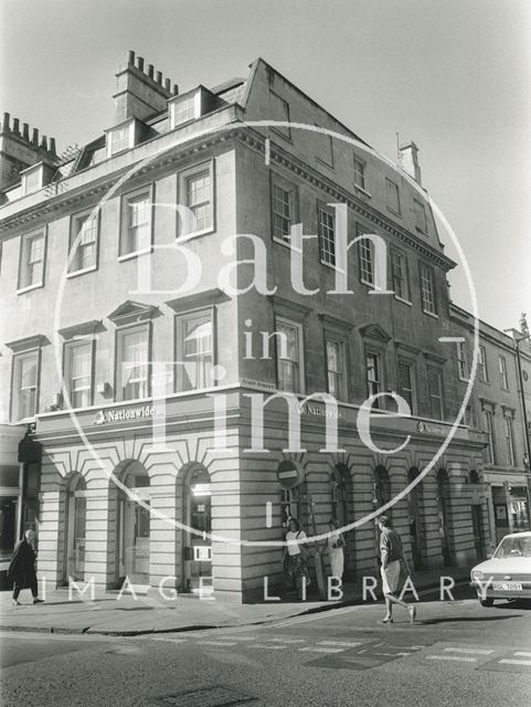 Corner of Quiet Street and Old Bond Street, Bath 1991