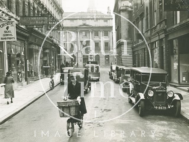 Quiet Street looking towards Milsom Street, Bath c.1930