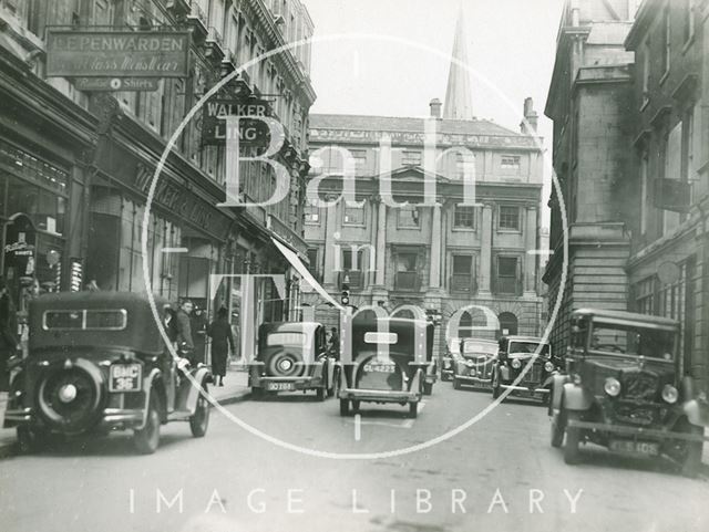 Quiet Street looking towards Milsom Street, Bath c.1930