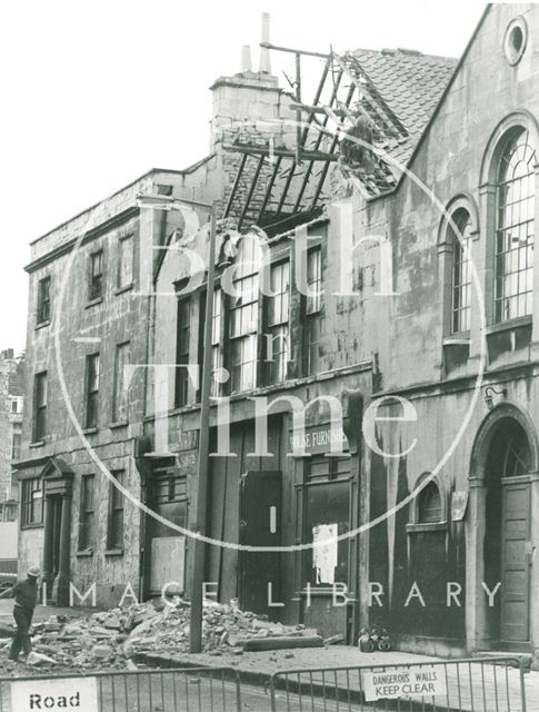 Demolition of the Georgian Riding School in Julian Road, Bath 1973