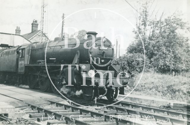 No. 44804 leaves Evercreech Junction, Somerset c.1960