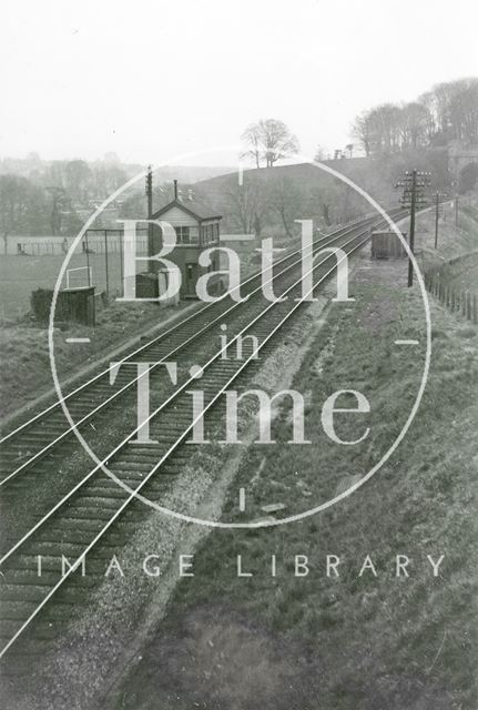 Twerton Tunnel Signal Box, looking towards Bath c.1960