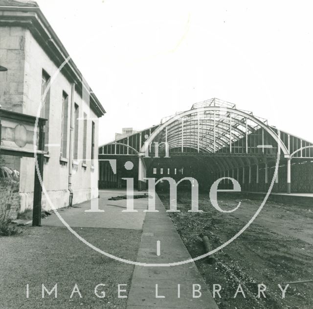 The end of the line. Green Park Station after the rails were lifted, Bath c.1968?