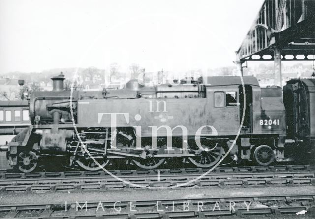 B.R. Standard class tank No. 82041 at Green Park, Bath c.1960