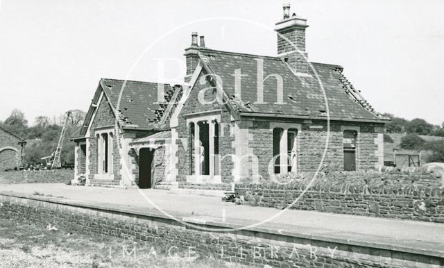 The derelict Bitton Station, Gloucestershire 1973