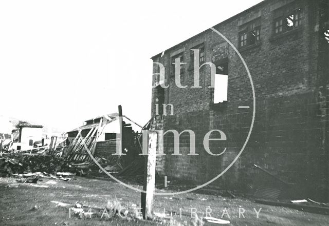 Derelict sheds at Green Park Station, Bath c.1970