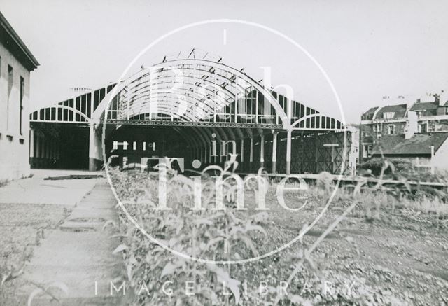 The derelict Green Park Station, Bath c.1970