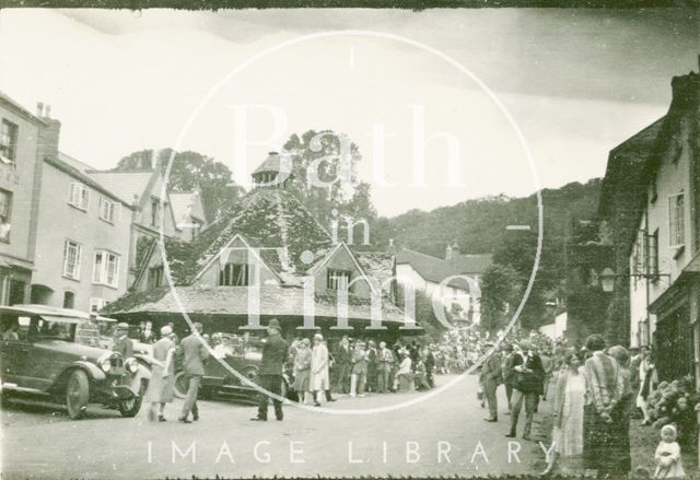 The market place, Dunster, Somerset c.1930