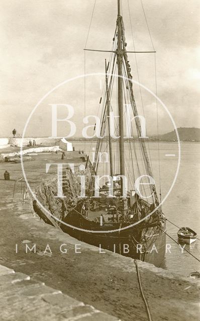 The Orestes in Minehead Harbour, Somerset c.1930