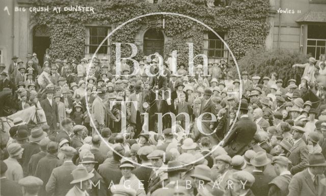 A big crush at Dunster, Somerset c.1920