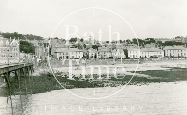 Clevedon seafront, viewed from the pier, Somerset c.1920