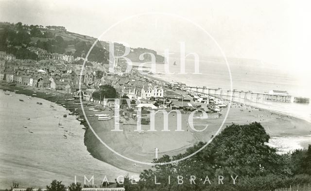 View of Teignmouth and pier, Devon c.1920