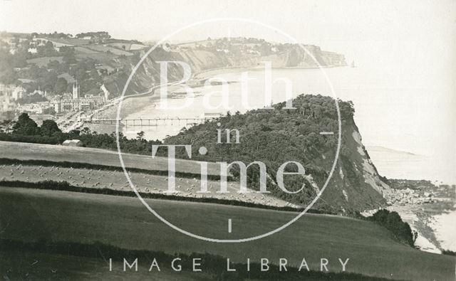 View of Teignmouth and pier, Devon c.1920