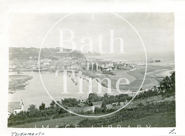 View of Teignmouth and pier, Devon c.1920