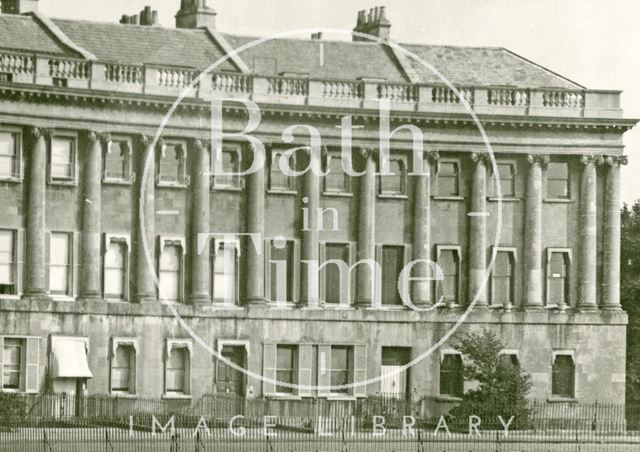 The eastern end of Royal Crescent, Bath c.1940