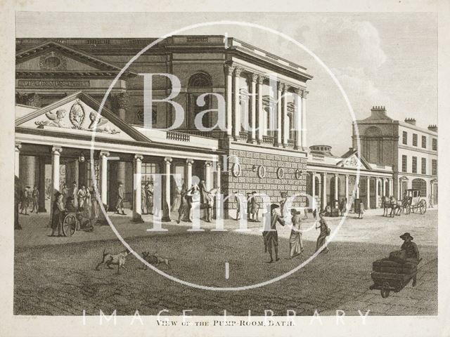 View of the Pump Room, Bath 1801