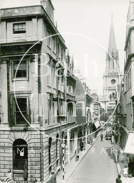 Green Street from Milsom Street, Bath 1933