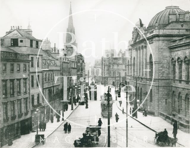 High Street and Guildhall, Bath c.1920