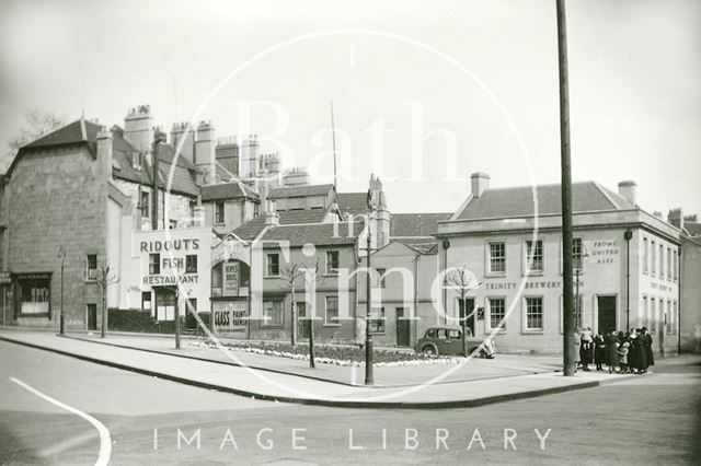 Houses scheduled for demolition, New Street, Kingsmead, Bath 1939