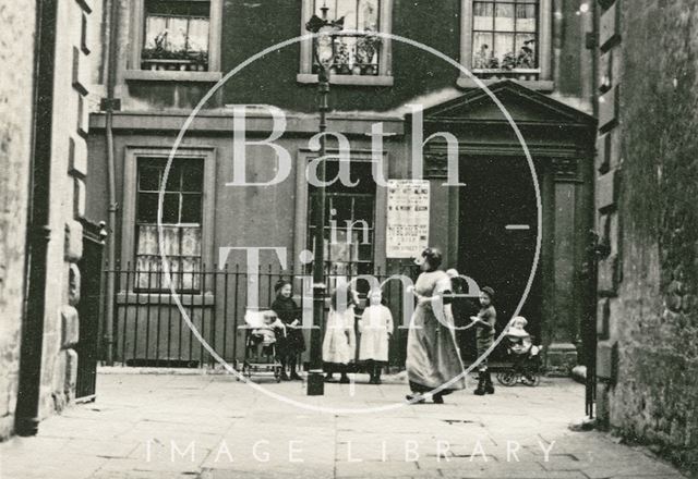 North Parade Buildings (previously Gallaway's Buildings), Bath c.1900 - detail