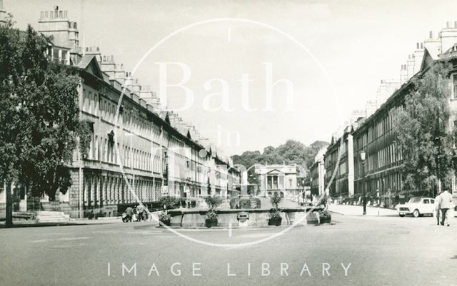 Laura Place and Great Pulteney Street, Bath c.1960