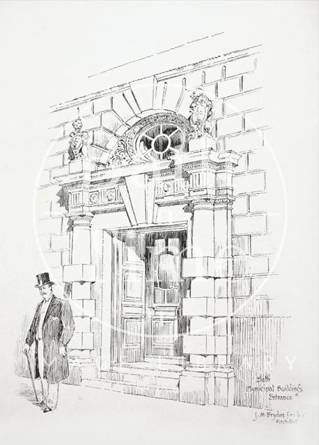 Municipal Buildings Entrance, Bath 1896