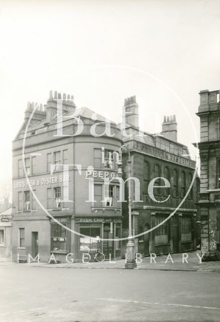 Lee's Fish and Oyster Bar, 5, New Westgate Buildings and R. Kendall & Sons, 1, St. John's Place, Bath 1936