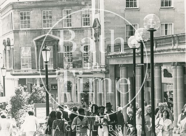 New street lamps, Stall Street, Bath 1978