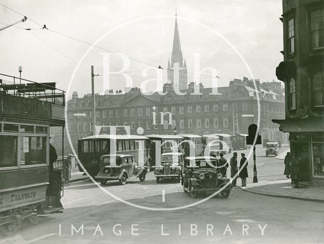 Terrace Walk and North Parade, Bath c.1937