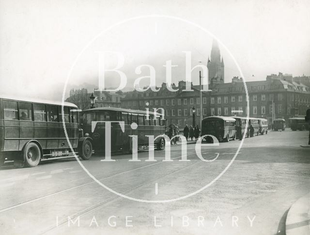 Terrace Walk and North Parade, Bath c.1937