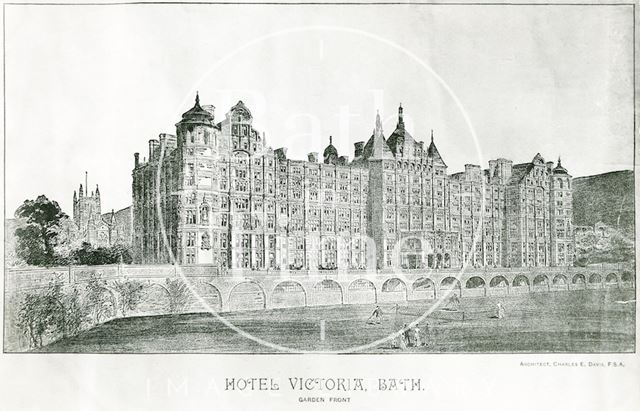 The proposed design for the Hotel Victoria, Bath c.1900