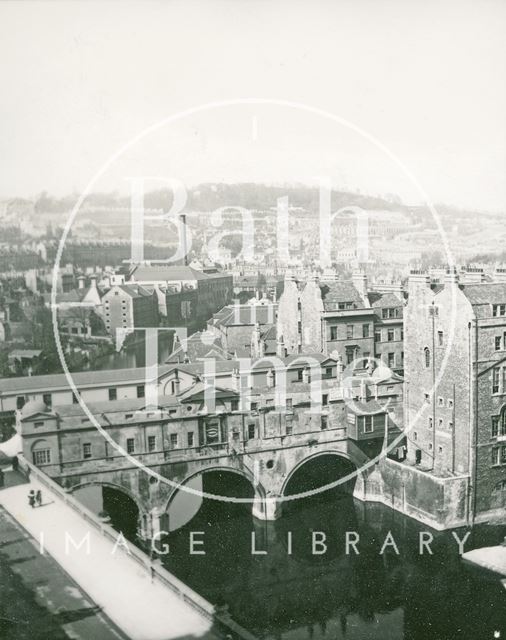 View of Pulteney Bridge from the Empire Hotel, Bath c.1906