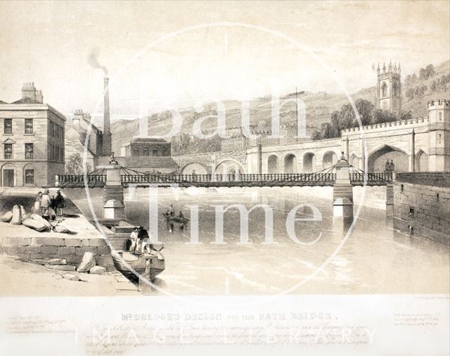 Mr. Dredge's design for the Bath Bridge, Bath c.1850