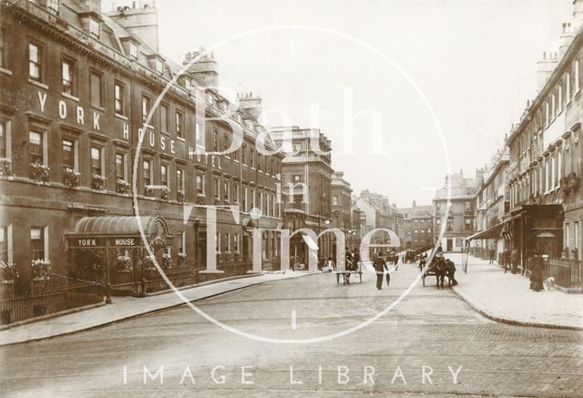 The York House Hotel, George Street, Bath c.1900