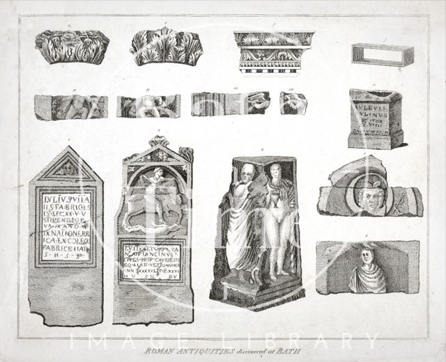 Roman Antiquities Discovered at Bath 1801