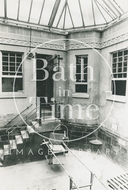 The abandoned Hot Bath before restoration, Bath 1989