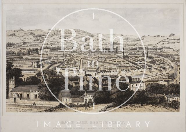 Bath from Beechen Cliff c.1857