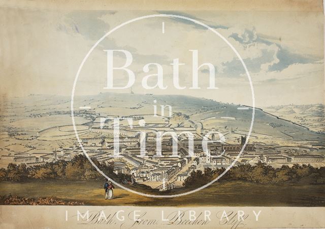 Bath from Beechen Cliff 1827