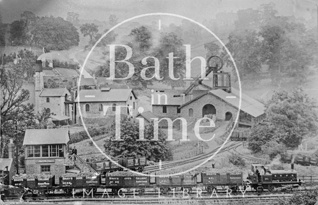 Writhlington Colliery and train from Braysdown Colliery, Somerset c.1900