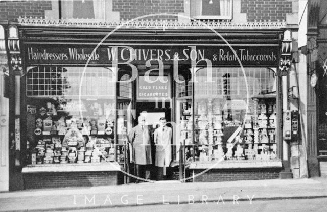 Staff outside W. Chivers & Son in Radstock, Somerset? c.1900