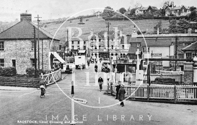 Radstock Level Crossing and station, Somerset c.1920