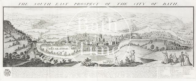 The South East Prospect of the City of Bath 1734