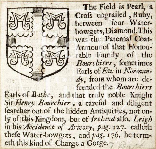 Description of an heraldic shield c.1700-1730